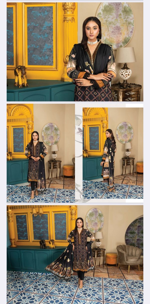 Manahil By Palwasha (Unstitched) 3 Piece, Volume 67, Winter Collection, New Collection 2025. - Image 11