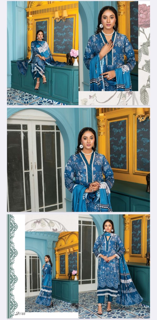 Manahil By Palwasha (Unstitched) 3 Piece, Volume 67, Winter Collection, New Collection 2025. - Image 10