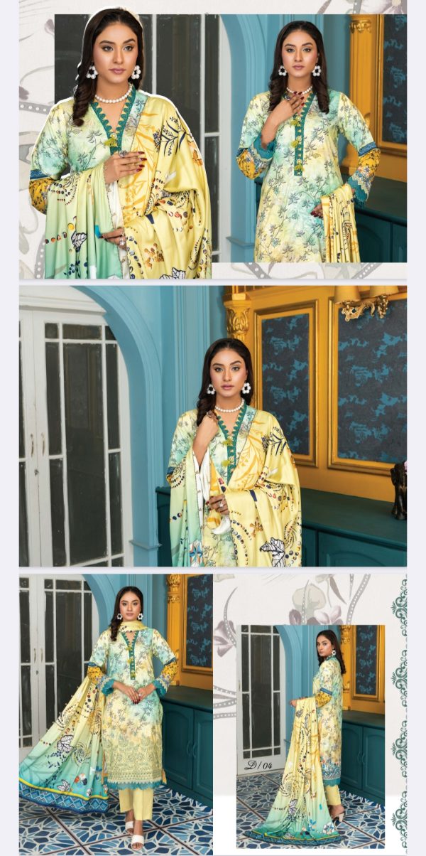 Manahil By Palwasha (Unstitched) 3 Piece, Volume 67, Winter Collection, New Collection 2025. - Image 9