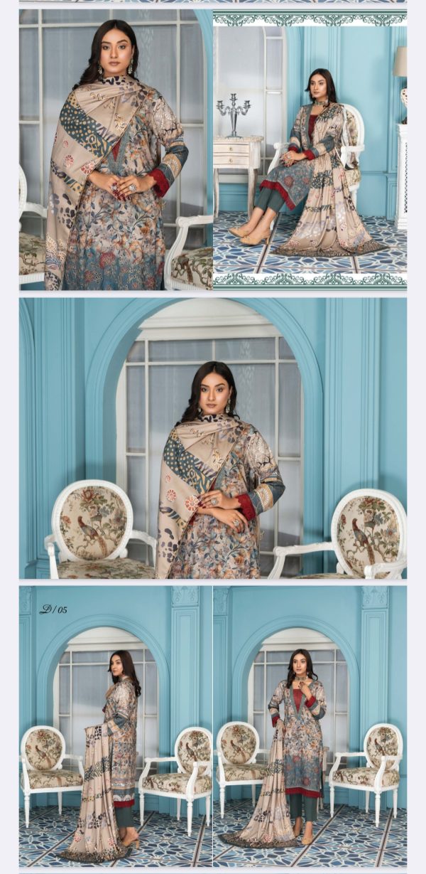 Manahil By Palwasha (Unstitched) 3 Piece, Volume 67, Winter Collection, New Collection 2025. - Image 8