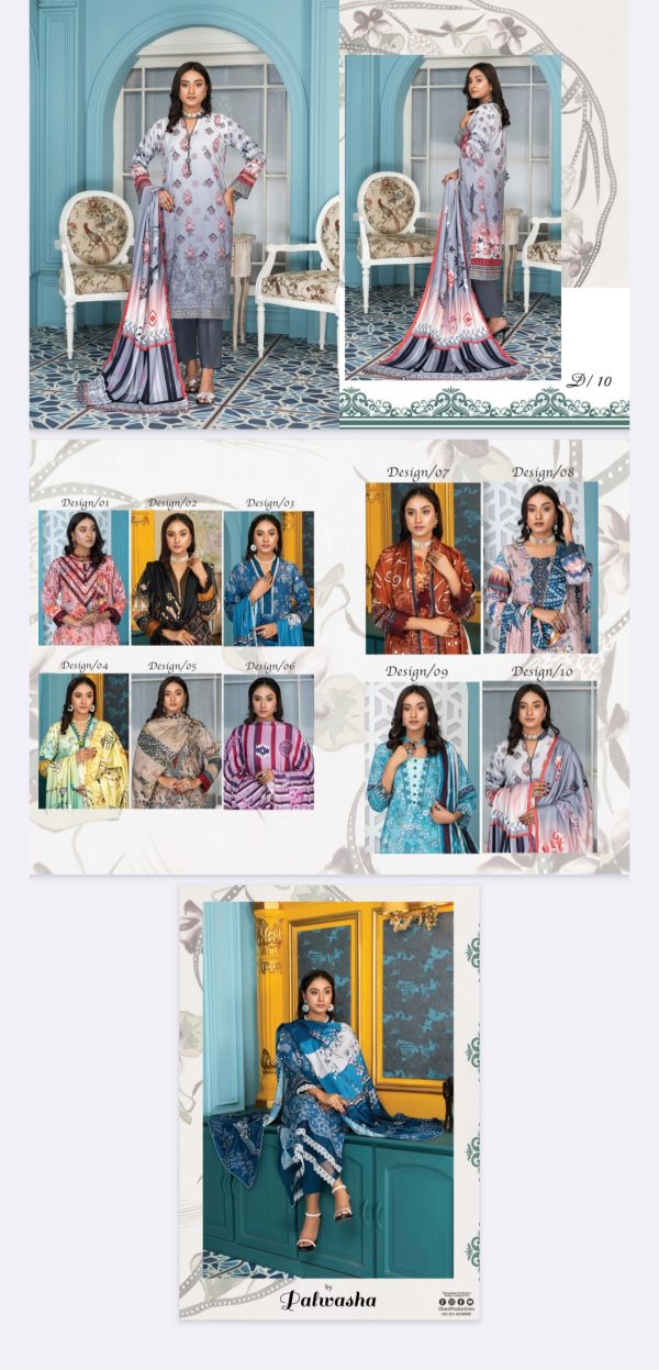 Manahil By Palwasha (Unstitched) 3 Piece, Volume 67, Winter Collection, New Collection 2025.