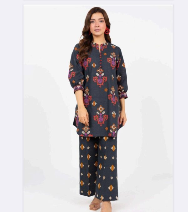Alkaram Khaddar (Unstitched) 2 Piece, Winter Collection, New Collection 2025. - Image 23