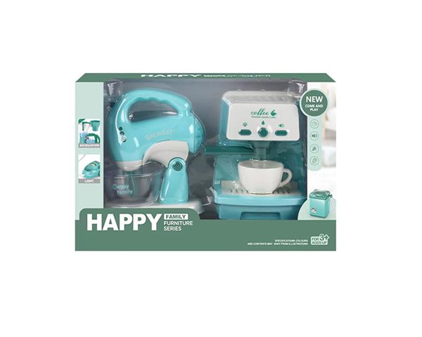 Coffee Maker and Mixer, Battery Operated Toy Mini Appliances LS8279Q - Image 3