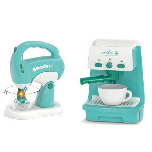 Coffee Maker and Mixer, Battery Operated Toy Mini Appliances LS8279Q