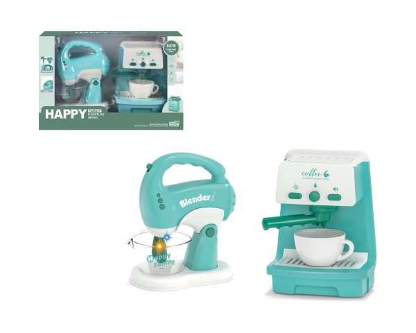 Coffee Maker and Mixer, Battery Operated Toy Mini Appliances LS8279Q - Image 4