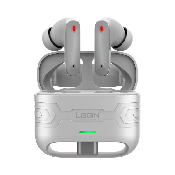 Login L-220 Gaming Earbuds, Color: Black, White. - Image 2