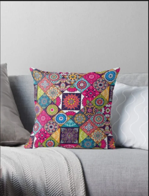 Printed cushion cover ( Pack of 2 ) Decorative & Soft Fabric - Image 3