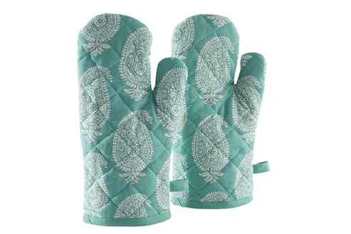 "Quilted Heat-Resistant Oven Mitts – Stylish Kitchen Gloves (1 PAIR ) - Image 11
