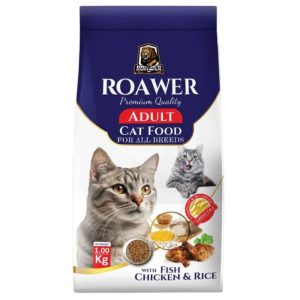 Roawer Adult Cat Food for All Breeds with Fish, Chicken, and Rice: PEF-15049