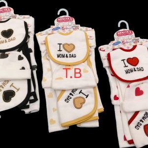 New Born Baby Starter 5pc Set Love Mom Dad False collection