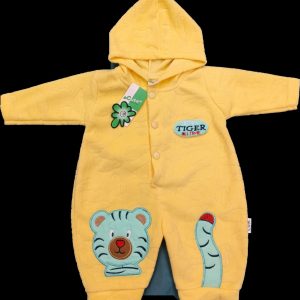 New Born Baby Romper Winter (yellow)