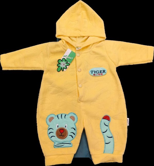 New Born Baby Romper Winter (yellow)