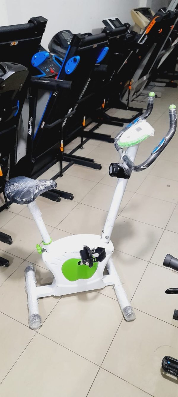 Spinning Apple Exercise Bicycle Magnetic Resistances With LED Monitor - Upright Bike - Image 4