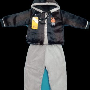Infant Boys Baby Outfit Fleece Hoodie Jacket & Sweat Pants Set