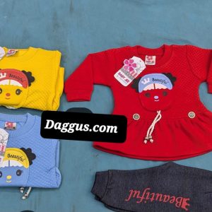 Winter Frock Suit For Girls Size 1,2