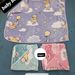 Single Hooded Baby Blanket for AC Room