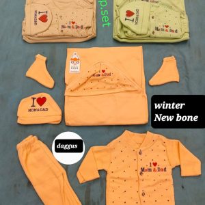 6 Pcs Newborn Baby Suit Gift set 0 Size
