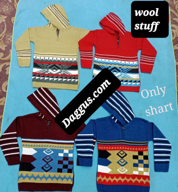 Boys knit sweatshirts with full sleeves zero size