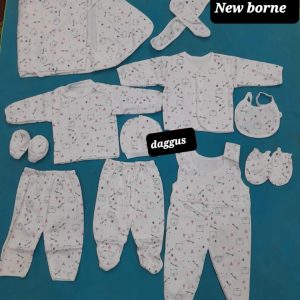 11 Pcs Newborn Baby Suit Gift set 0 Size