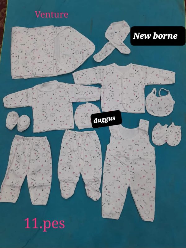 11 Pcs Newborn Baby Suit Gift set 0 Size