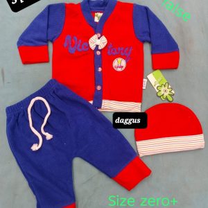 3 Pcs Newborn Baby Suit Gift set 0 Size