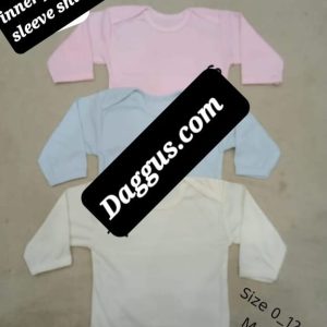 Baby Inner full sleeves size 0-12 month 3 pc set