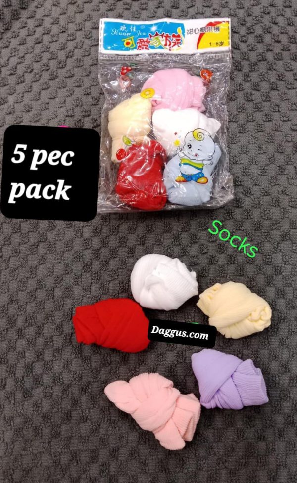 Set Of 5 Pairs Of Baby Socks