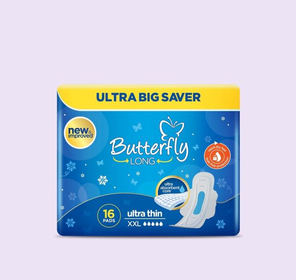 Butterfly Long Ultra Big Saver Sanitary Pads XXL 16 Pcs