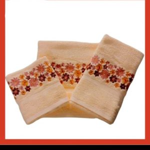 3 Piece Embroidered Towel Gift Set