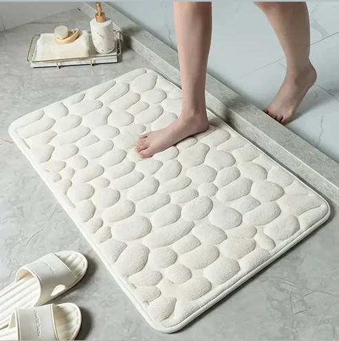 Luxury Pebble Design Memory Foam Bath Mat - Image 3