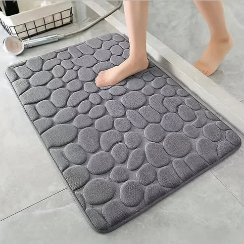 Luxury Pebble Design Memory Foam Bath Mat - Image 4