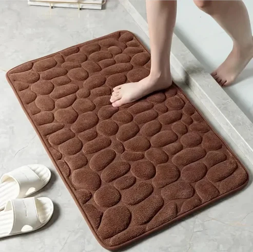 Luxury Pebble Design Memory Foam Bath Mat - Image 5