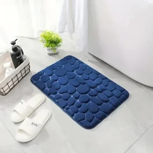 Luxury Pebble Design Memory Foam Bath Mat