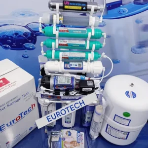 RO + UV Water Filter Plant, Eurotech Taiwan 9 Stage Water Filter System for Home.