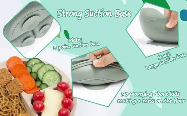 6pc Silicone Baby Feeding Set – BPA-Free - Image 3