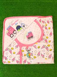 New Born Baby Cloth, With Chadar, Beep, Cap ,shirt , Pajma 5 pc set