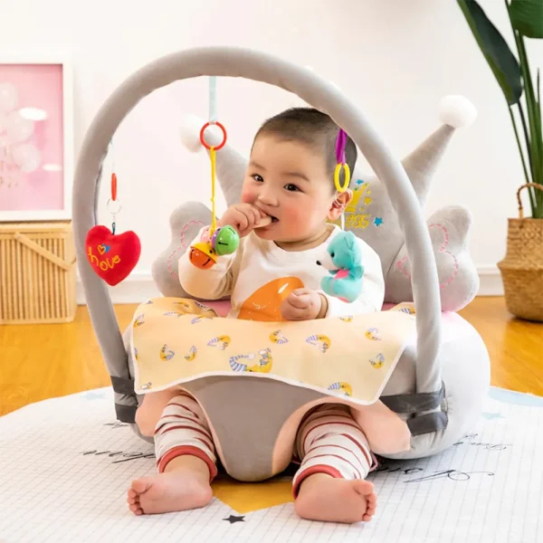 BABY CROWN FLOOR SEAT AND SUPPORT SOFA SEAT WITH SHEET - Image 4