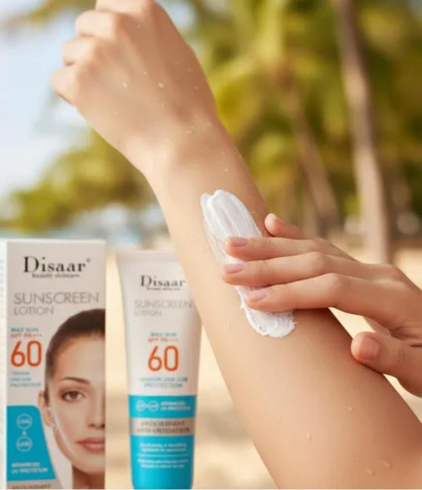DISAAR SPF 60++ 12Hour Protection Anti Oxidation Sunscreen Lotion 50m - Image 3