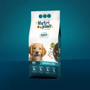 Nutri Paws Adult Dog Food Chicken and Rice 3kg: 