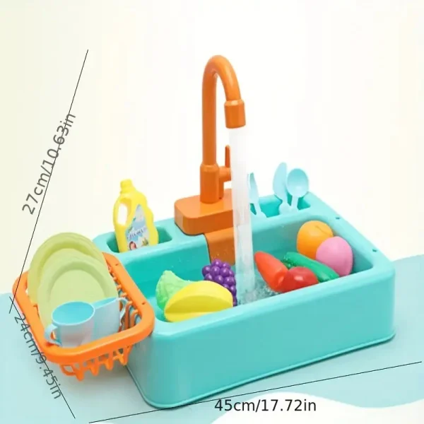 KITCHEN DISHWASHER SINK PLAY SET FOR KIDS 6666-3 - Image 3