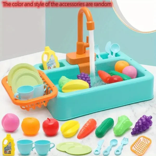 KITCHEN DISHWASHER SINK PLAY SET FOR KIDS 6666-3 - Image 4