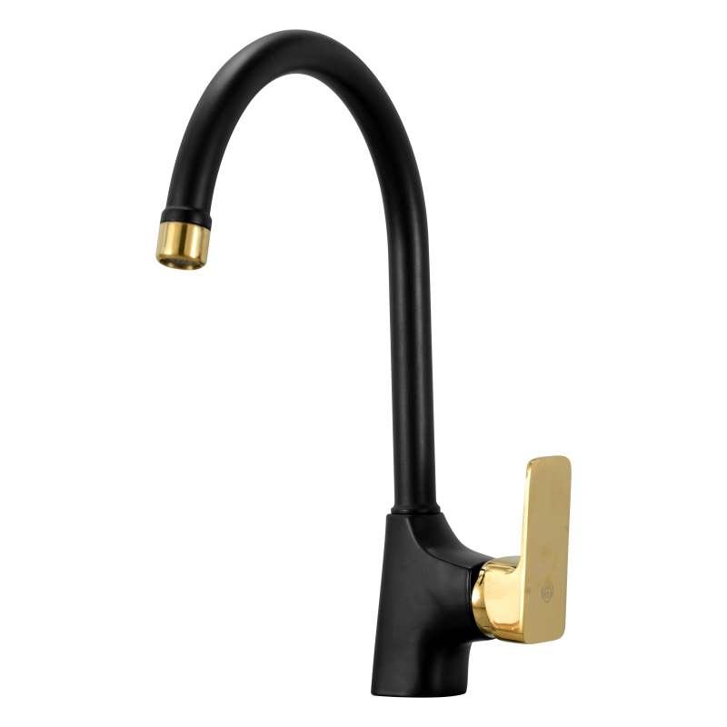 Sink bowl mixer Ultra Matt Black Gold By Faisal Sanitary 2200: