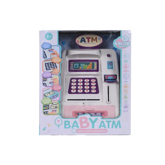 Kids ATM Machine Electronic Money Safe with Credit Card - Image 2