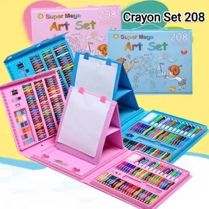 208Pcs Super Mega Art & Drawing Set