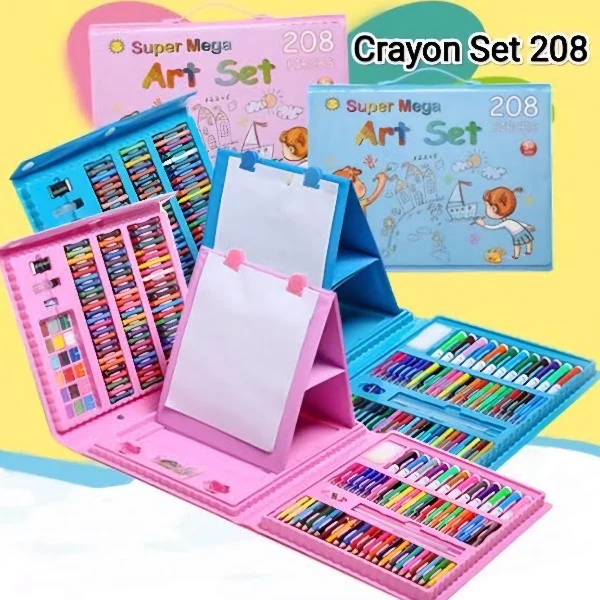 208Pcs Super Mega Art & Drawing Set