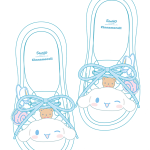 Miniso Cinnamoroll Lace Up Clogs, Size: 39, 40.