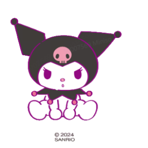 Miniso Kuromi Sweet Factory Collection Coloring Plaster Figure.