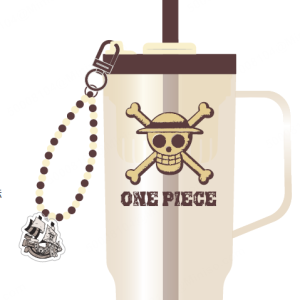 Miniso One Piece Collection Straw Plastic Bottle 1250 mL.