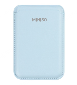 Miniso Macaron Series Magnetic Phone Card Holder, Color: White, Pink, Blue.