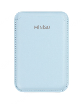 Miniso Macaron Series Magnetic Phone Card Holder, Color: White, Pink, Blue.